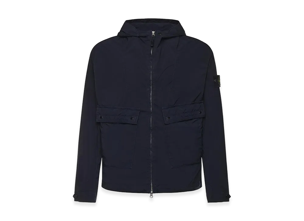 Stone Island Stretch Polyester Windbreaker "Blue"