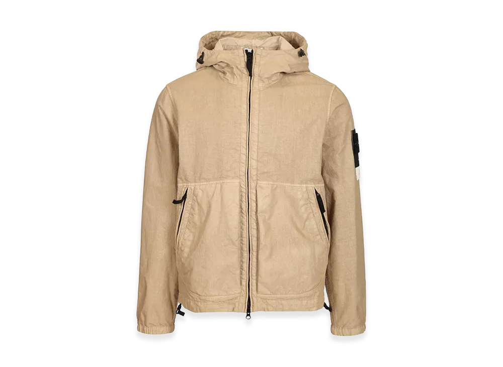 Stone Island Organic-Look Nylon Jacket "Beige"