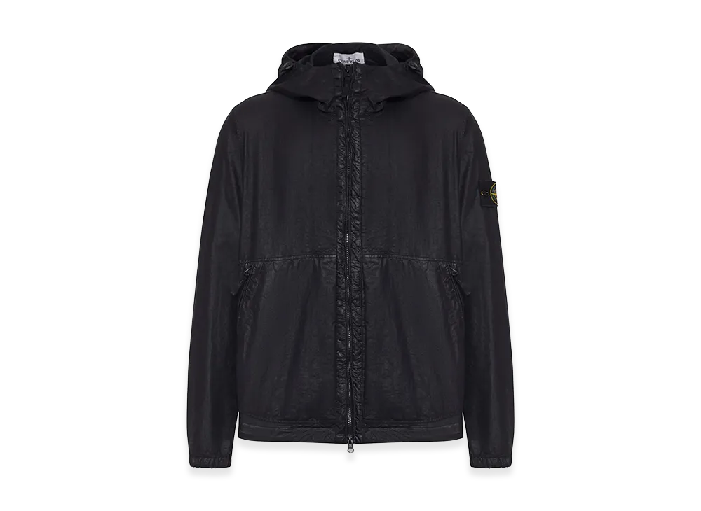 Stone Island Organic-Look Nylon Jacket "Black"