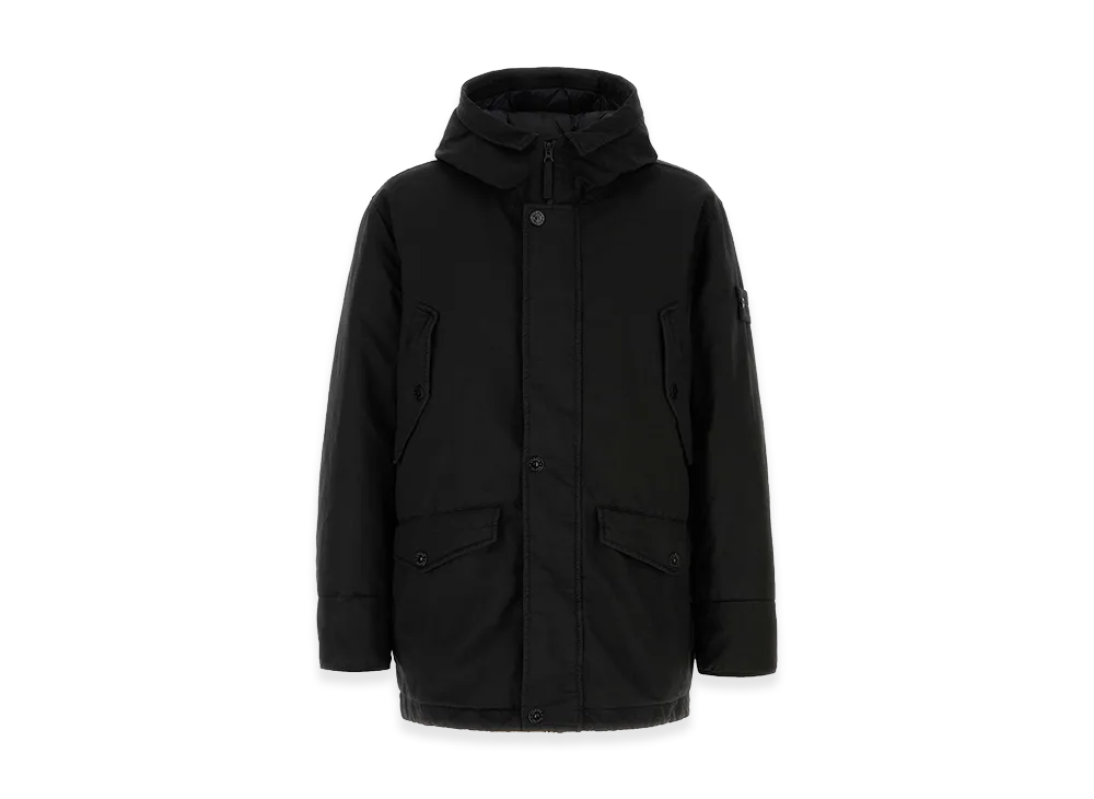 Stone Island Polyester Blend Down Jacket "Black"