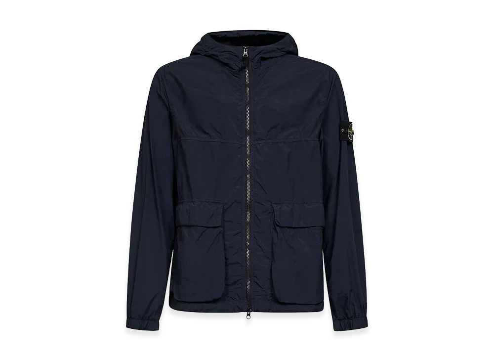 Stone Island Nylon Hooded Jacket "Blue"