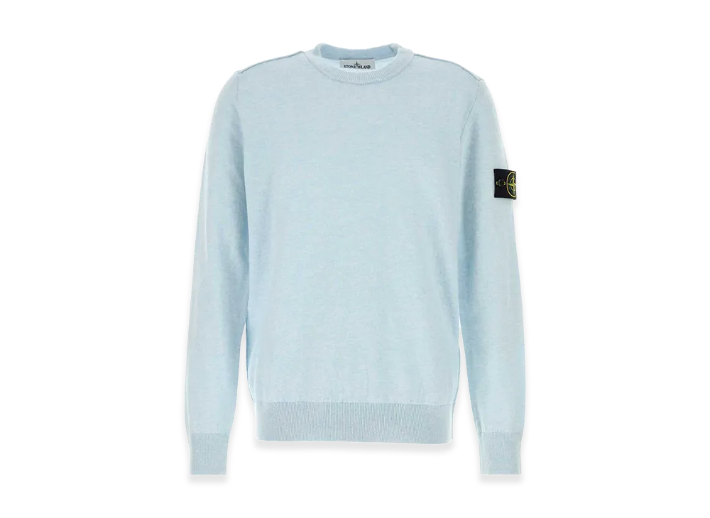 Stone Island Light-Blue Wool Sweater "LightBlue"