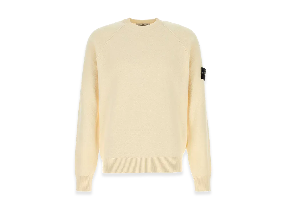 Stone Island Cream Cotton Sweater "White"