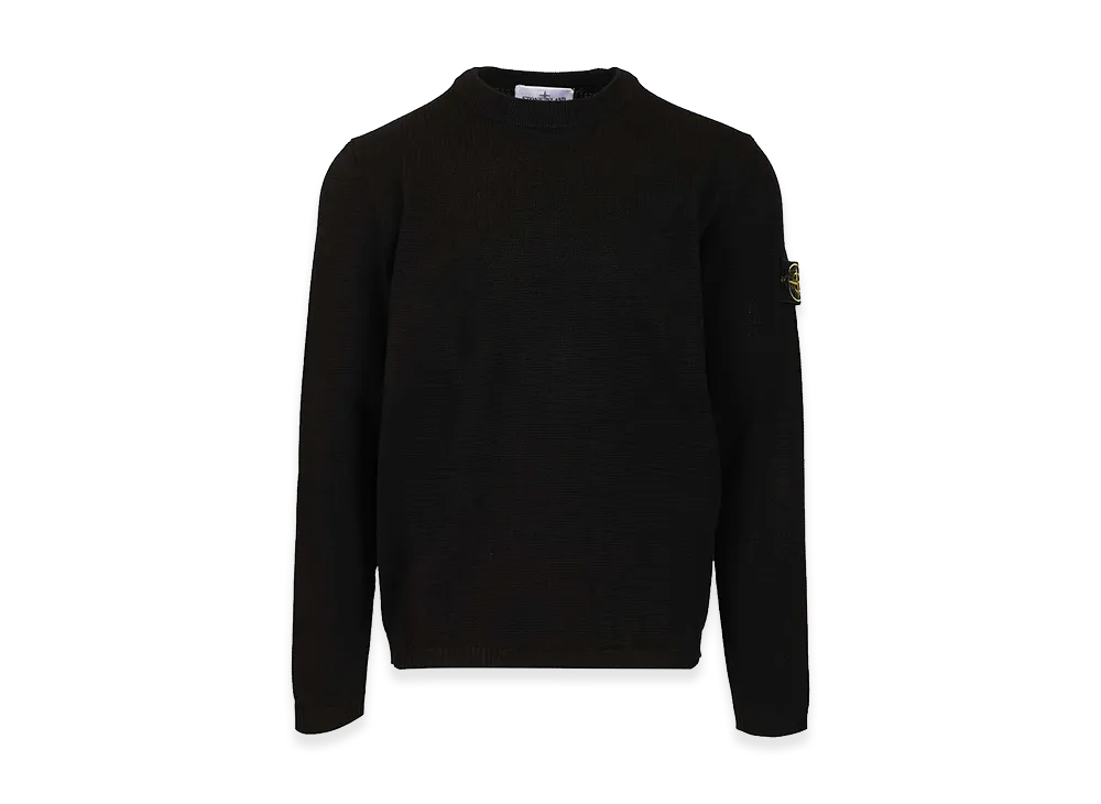 Stone Island Micro-Stitch Cotton Sweater "Black"