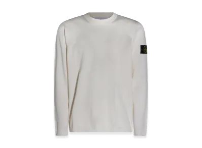 Stone Island Micro-Stitch Cotton Sweater "White"
