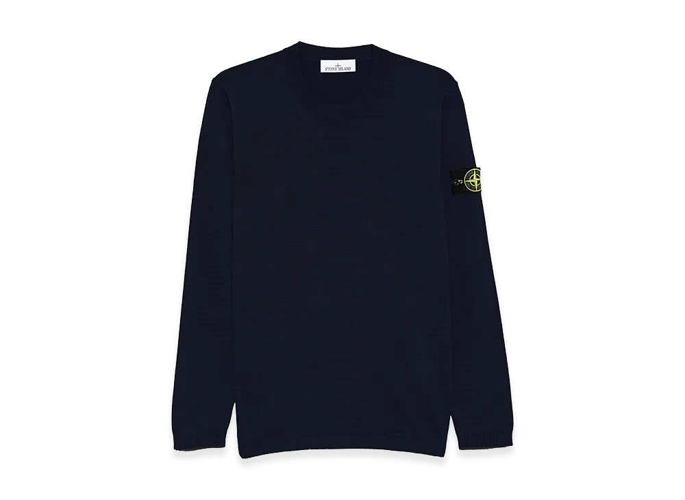 Stone Island Micro-Stitch Cotton Sweater "Blue"