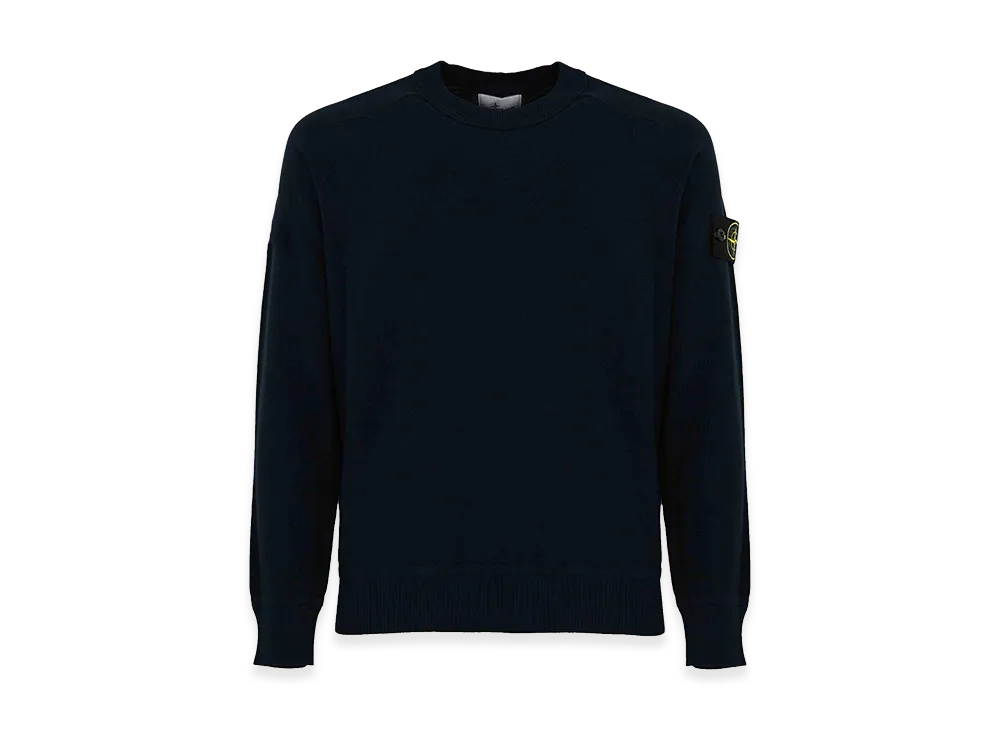 Stone Island Soft Organic Cotton Micro Sweater "Blue"