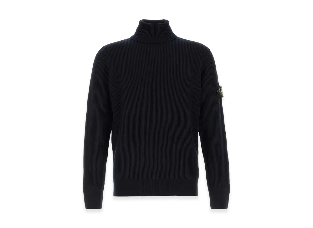 Stone Island Midnight Blue Wool Sweater "Blue"