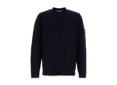 Stone Island Midnight Blue Wool Blend Sweater "Blue"