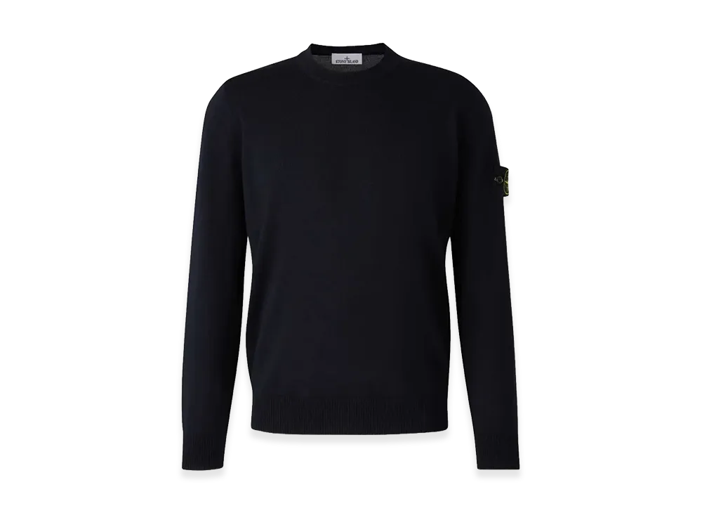 Stone Island Certified Virgin Wool Sweater "Blue"