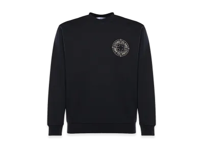 Stone Island Cotton Sweatshirt With Print "Blue"