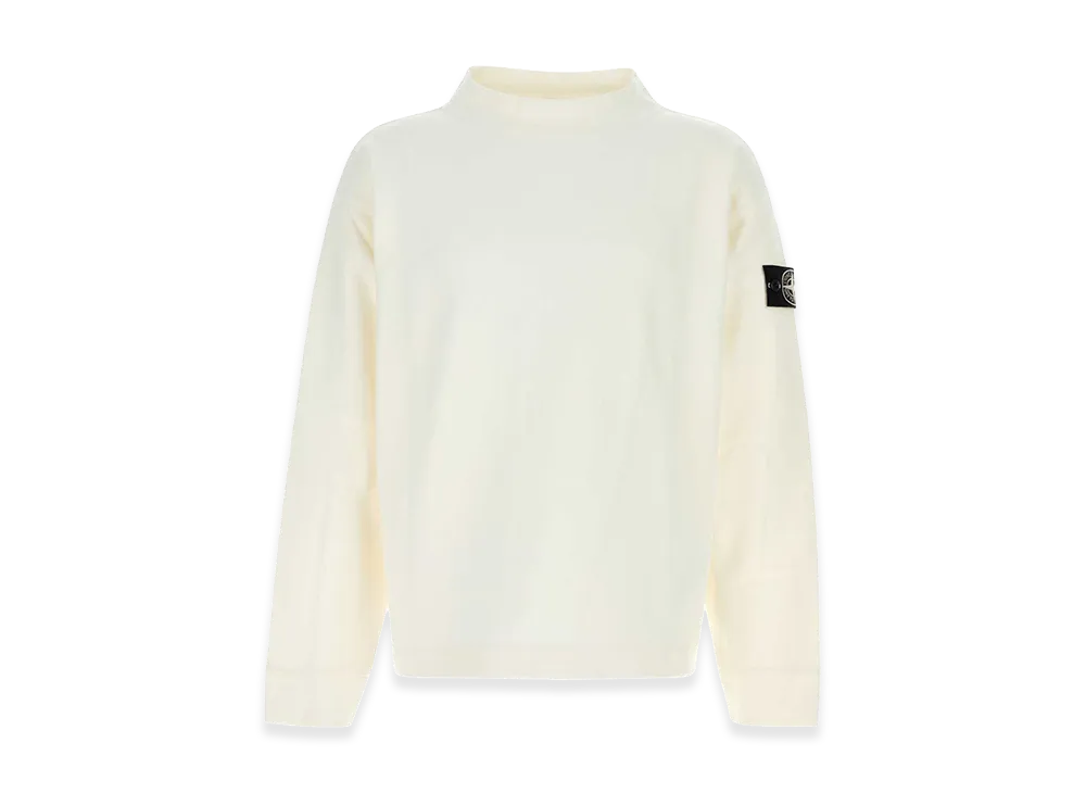 Stone Island Cotton Sweatshirt "White"