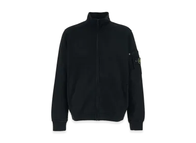 Stone Island Zip Up Sweatshirt "Black"