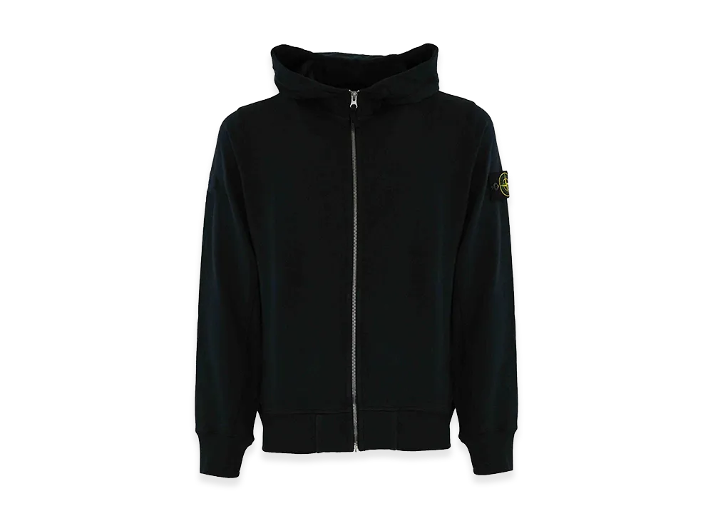 Stone Island Logo Patch Zip-Up Hoodie "Blue"
