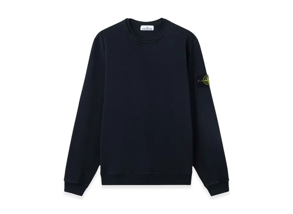 Stone Island Sweatshirt In Malfile Cotton "Blue"