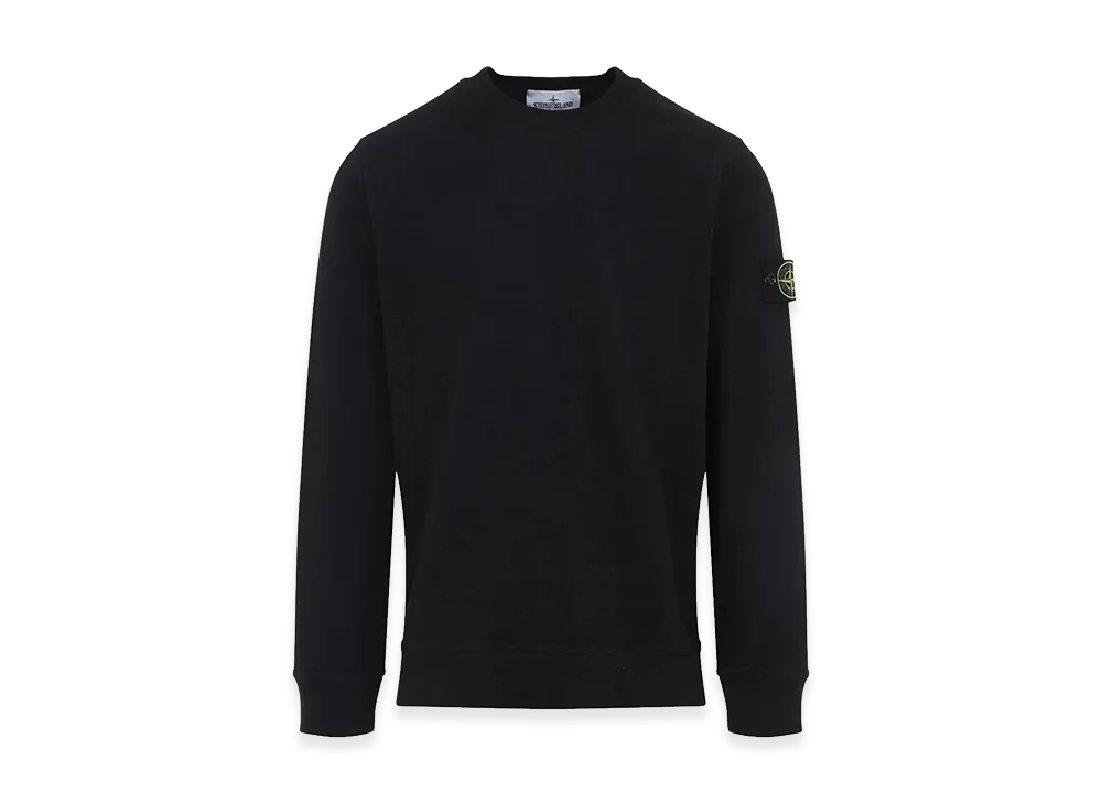 Stone Island Vanise Brushed Heavy Cotton Jersey Sweatshirt "Black"