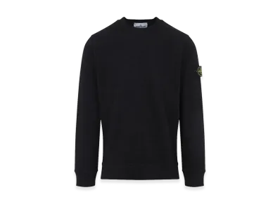 Stone Island Vanise Brushed Heavy Cotton Jersey Sweatshirt "Black"