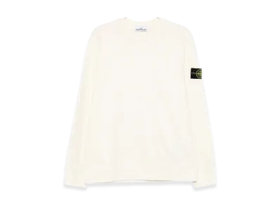 Stone Island Vanise Brushed Heavy Cotton Jersey Sweatshirt "White"