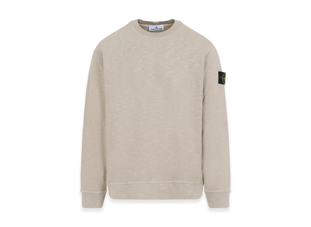 Stone Island Vanise Brushed Heavy Cotton Jersey Sweatshirt "Beige"
