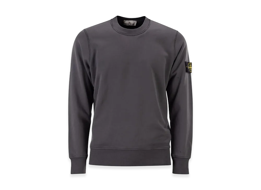Stone Island Regular Fit Medium-Weight Cotton Crewneck Sweatshirt With Raglan Sleeves "Grey"