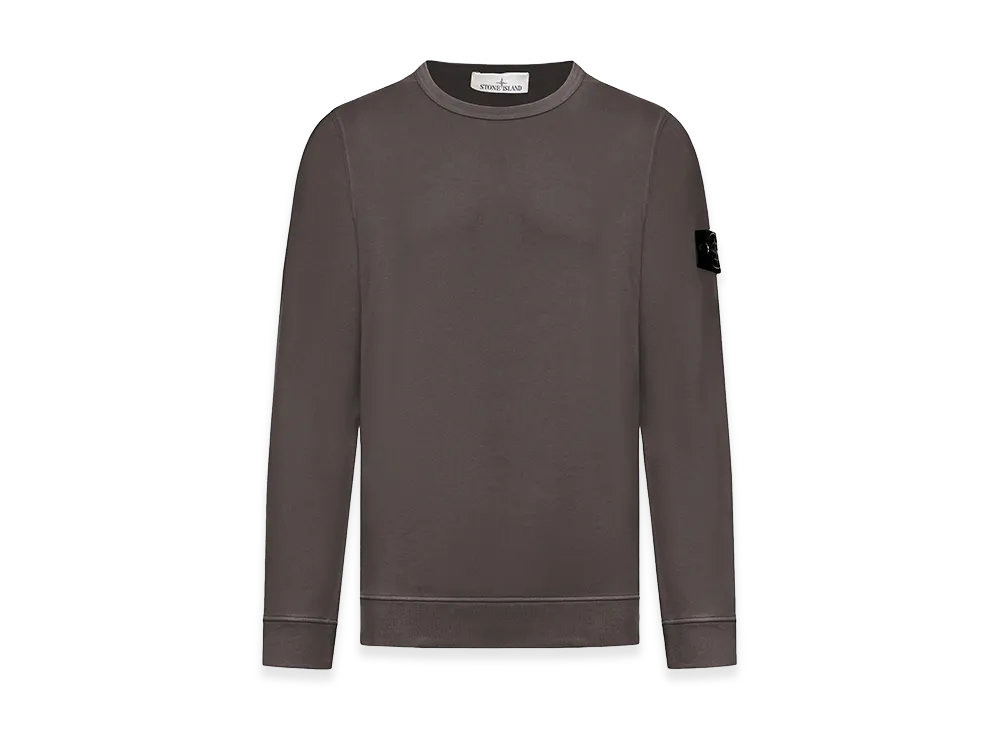 Stone Island Regular Fit Medium-Weight Cotton Crewneck Sweatshirt With Raglan Sleeves "Grey"