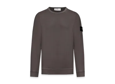 Stone Island Regular Fit Medium-Weight Cotton Crewneck Sweatshirt With Raglan Sleeves "Grey"