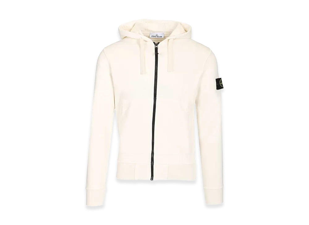 Stone Island Organic Cotton Hoodie "White"