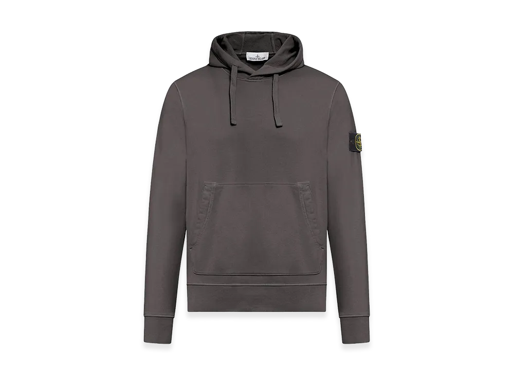 Stone Island Hoodie In Cotton With Patch Logo "Grey"