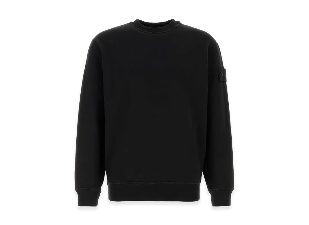Stone Island Stretch Cotton Sweatshirt "Black"