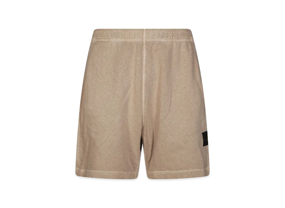 Stone Island Cotton Bermuda Shorts "Beige"