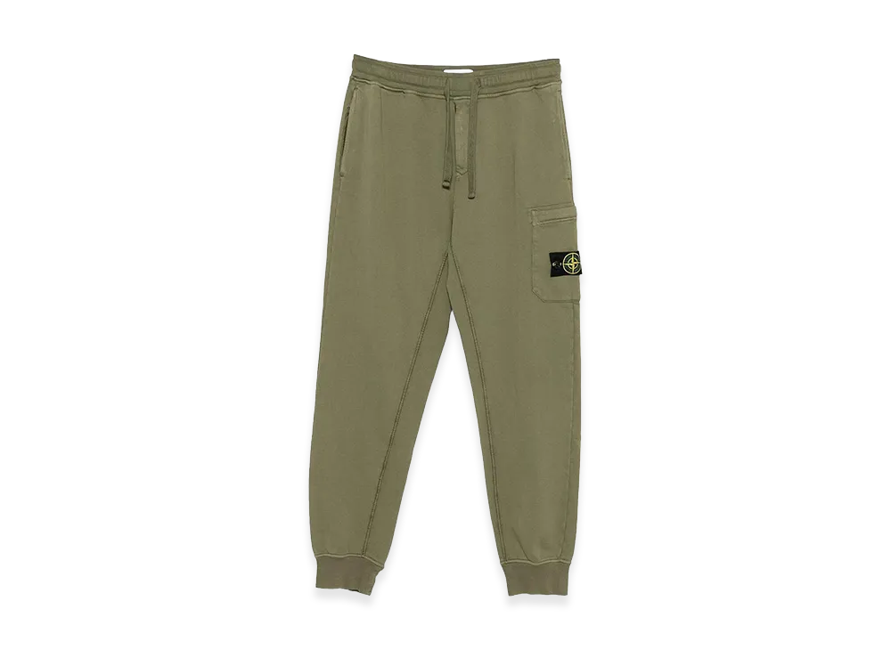 Stone Island Navy Blue Cotton Joggers "Green"