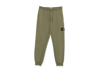 Stone Island Navy Blue Cotton Joggers "Green"