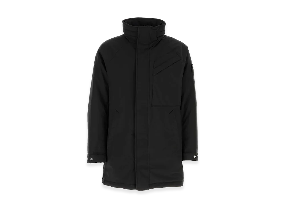 Stone Island Stretch Polyester Padded Jacket "Black"