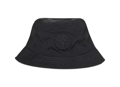 Stone Island Logo Patch Bucket Hat "Black"