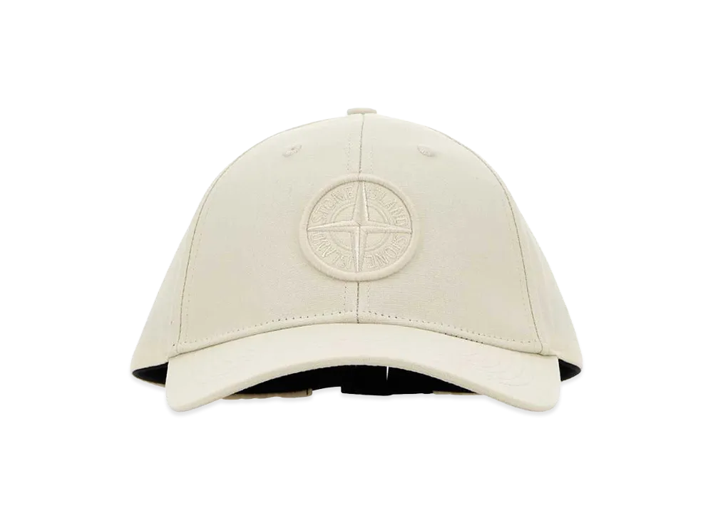 Stone Island Logo Baseball Cap "White"