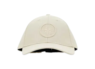 Stone Island Logo Baseball Cap "White"