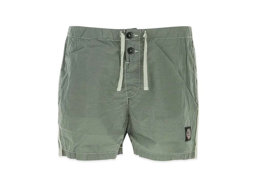 Stone Island She Green Nylon Swimming Shorts "Green"