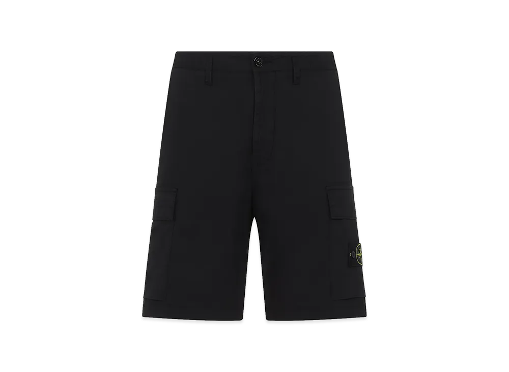 Stone Island Cotton Shorts "Black"