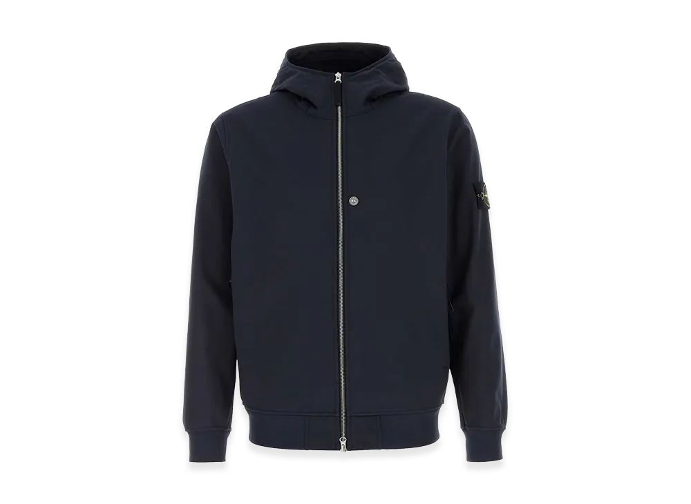 Stone Island Navy Blue Stretch Polyester Jacket "Blue"