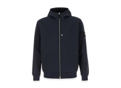 Stone Island Navy Blue Stretch Polyester Jacket "Blue"