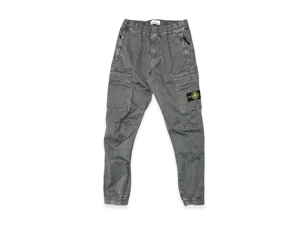 Stone Island Compass Patch Logo Cargo Trousers "Grey"