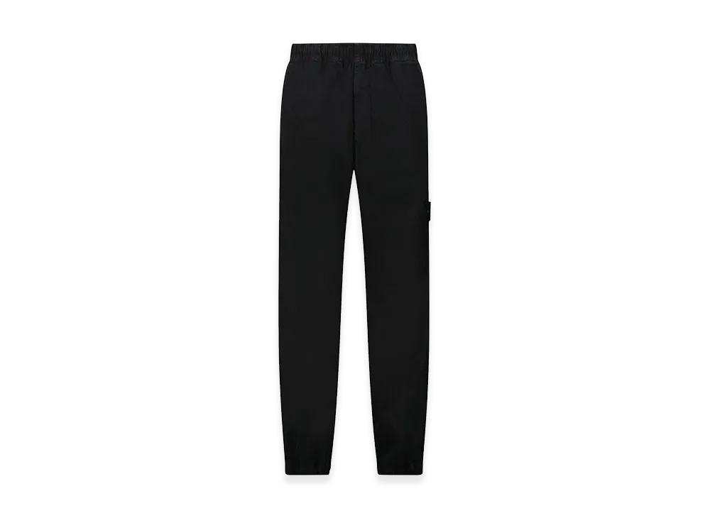 Stone Island Organic Panama Cotton 'Old' Effect Cargo Pants "Black"