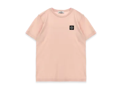 Stone Island Kids Logo Badge T-Shirt "Pink"