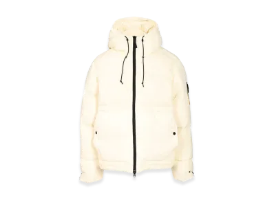 Stone Island Down Parka In 6.6 Cordura Ripstop Nylon "White"