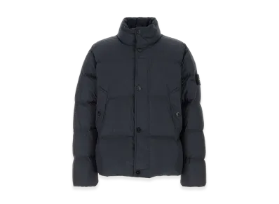 Stone Island Nylon Down Jacket "Navy Blue"