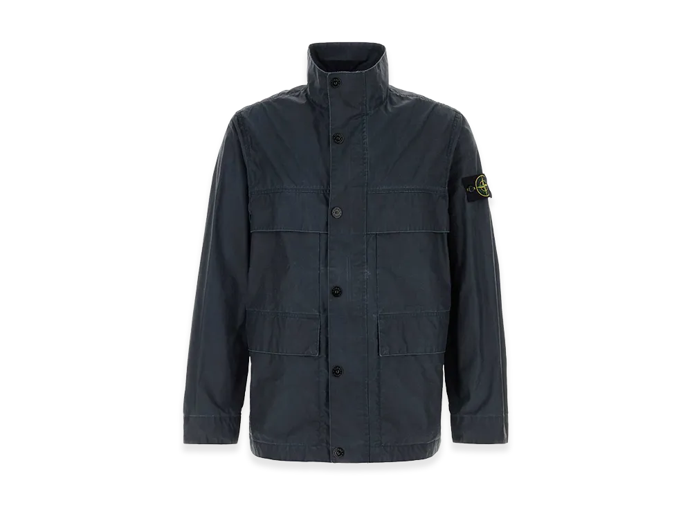 Stone Island Polyester Blend Jacket "Navy Blue"