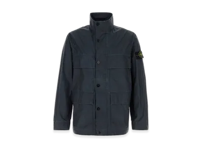Stone Island Polyester Blend Jacket "Navy Blue"