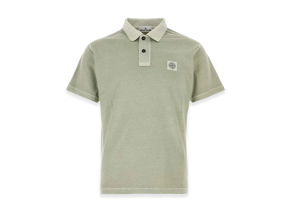 Stone Island Cotton Polo Shirt "Sage Green"