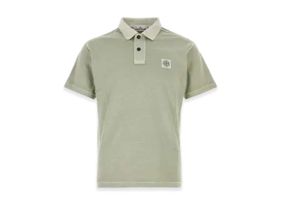 Stone Island Cotton Polo Shirt "Sage Green"