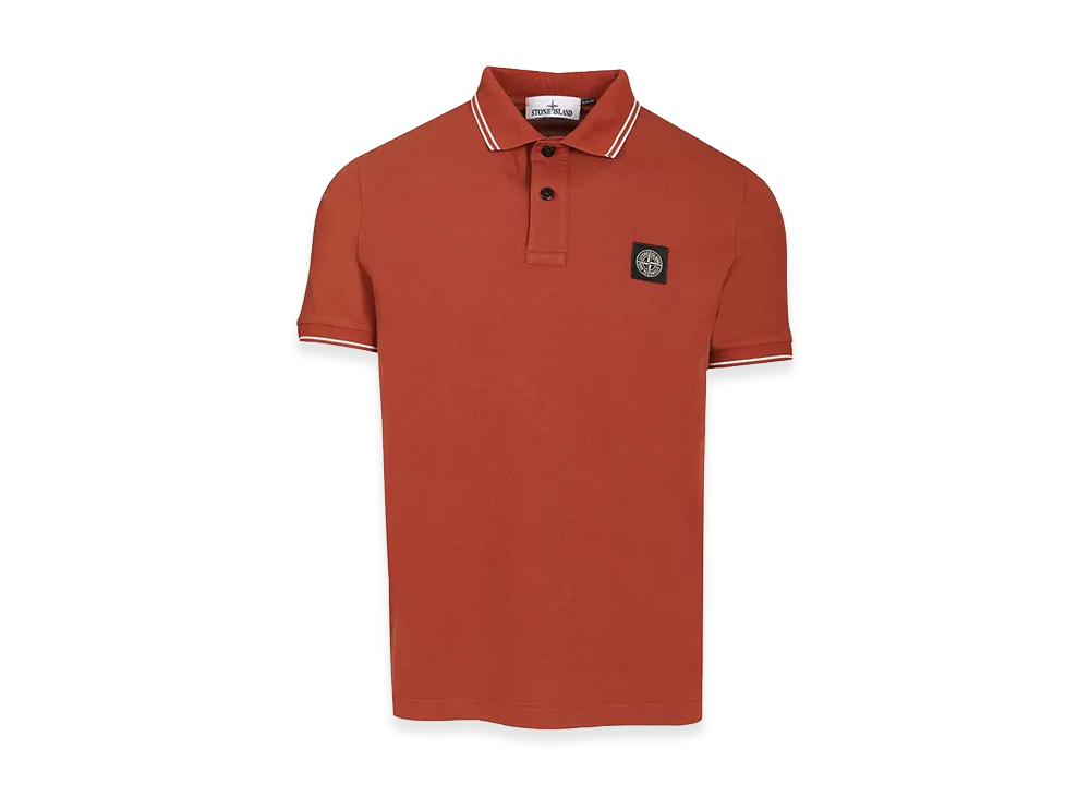 Stone Island Organic Cotton Polo Shirt "Red"